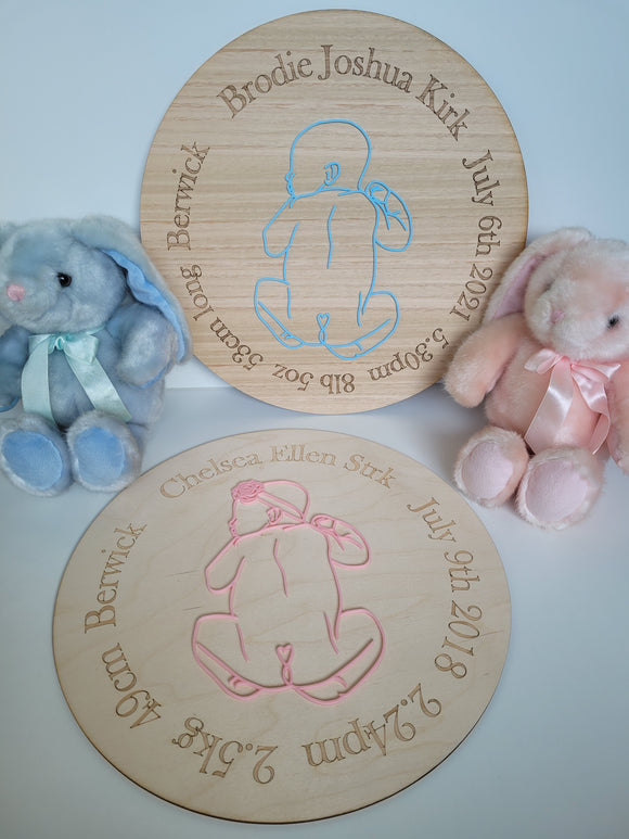 3D Baby Detailed Plaque