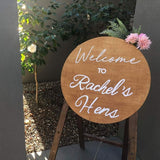 Welcome Sign - Timber